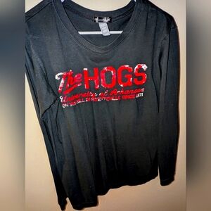 Vintage Houndstooth AR Razorbacks Long Sleeve Tee